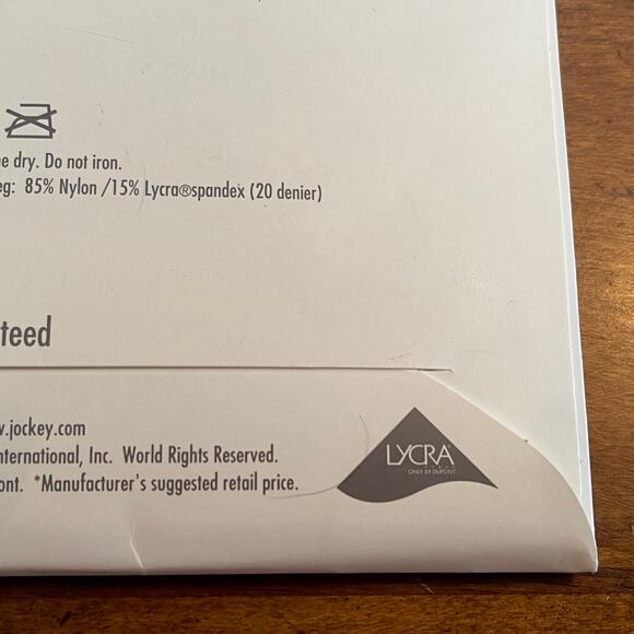 Jockey Bodyshaper Pantyhose Enhanced Control Top Size:  Medium, Color: Sand C-14 - Picture 11 of 11